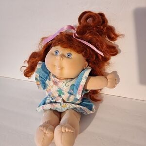 Vintage Cabbagepatch Kids Girl Doll, 1992, 1993 Red Hair Blue Eyes